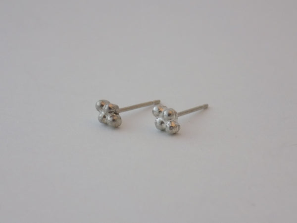 Tiny Argentium Silver Stud Earrings