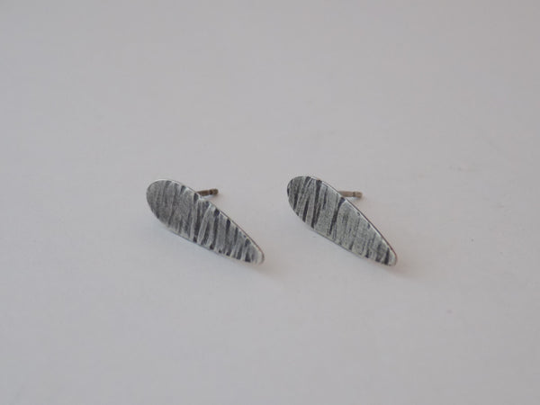 Small Sterling Silver Teardrop Post Earrings