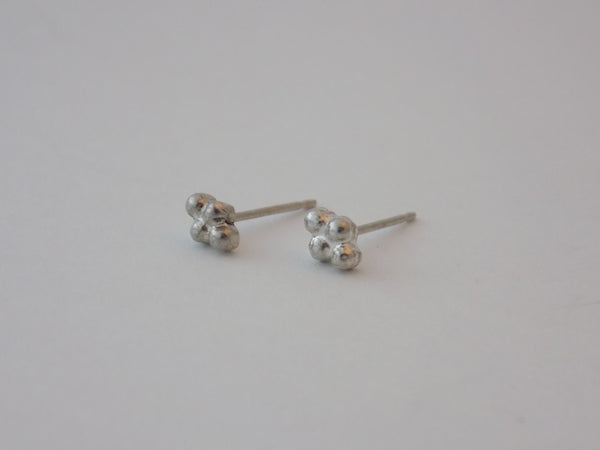 Tiny Argentium Silver Stud Earrings