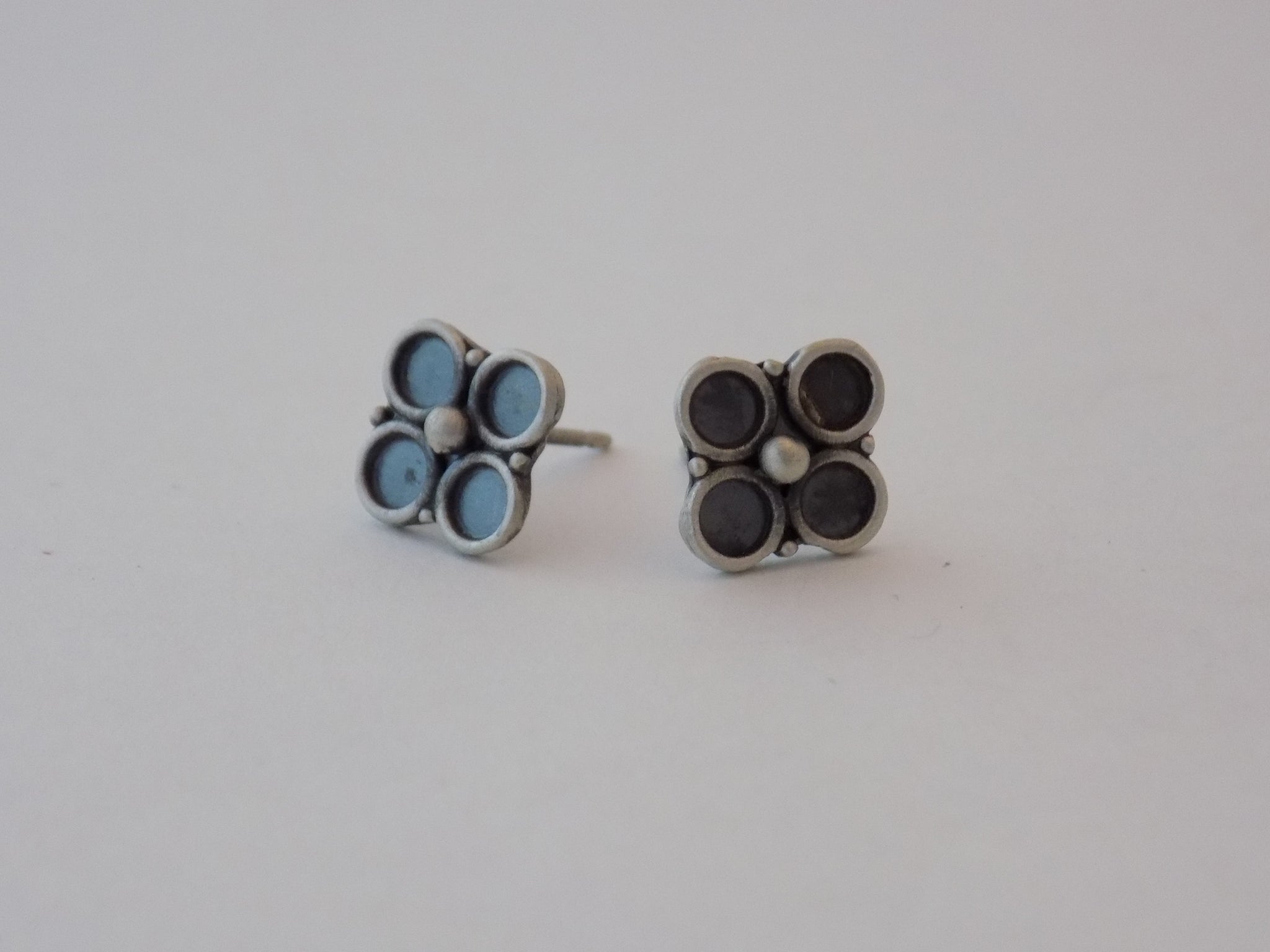Flower Earrings in Argentium Silver